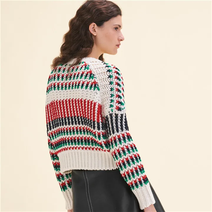 2018 New Design Chinese Factory Women′s Sweater Colorful Pullover