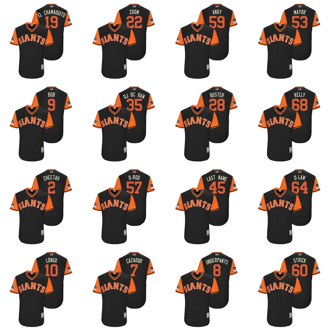 2018 Players Weekend Buster Posey Hunter Pence Crawford Belt Jerseys
