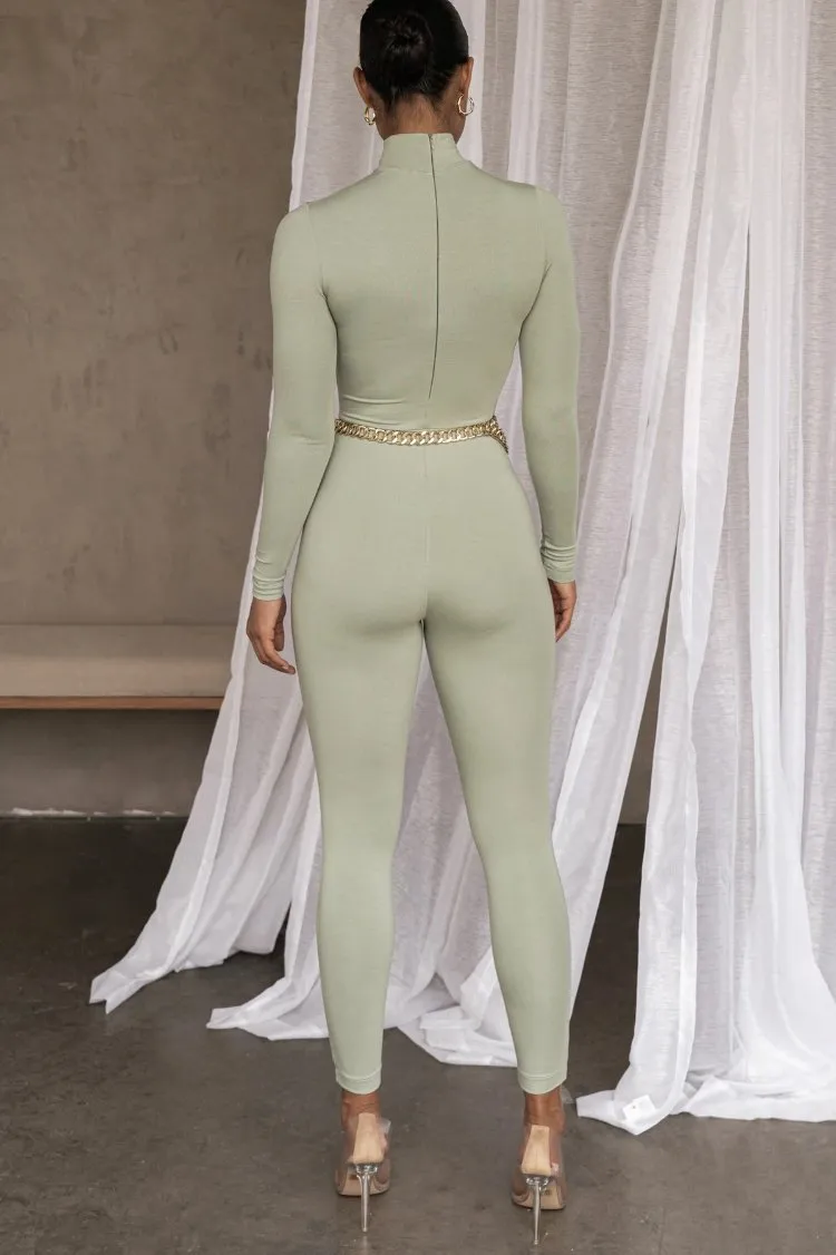 2020 Womens Ready to Ship New Bodycon One Piece Turtleneck Cotton Tracksuit Romper Outfits Jumpsuit