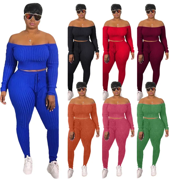 2021 Plus Size Womens Clothing Fashion Women Fall Clothes High Quality Outfits Two Piece Set Women Clothing
