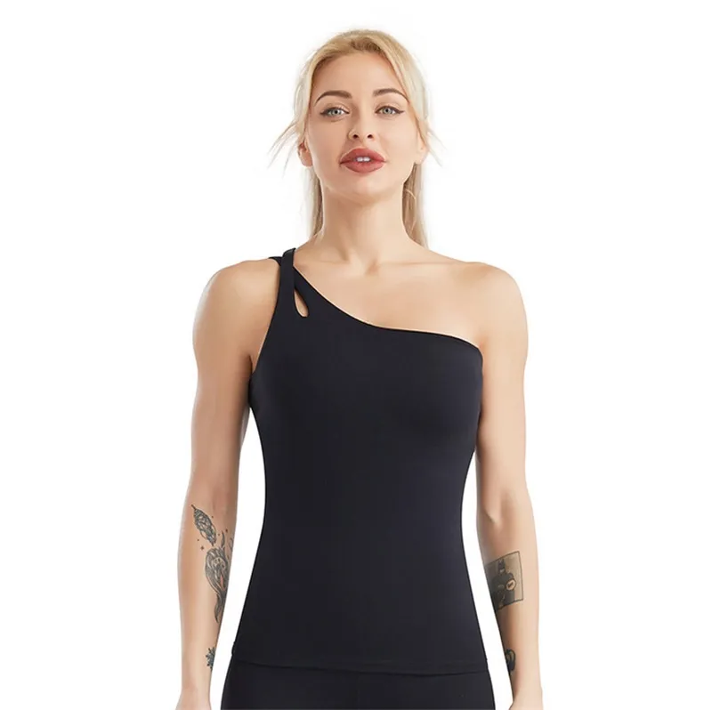 2021 Summer New Design Yoga Clothes Women′s Sexy Fitness Vest Running Fast Dry Naked Sports Underwear