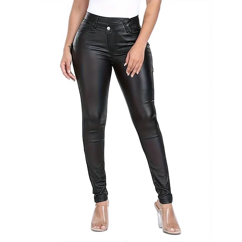 Are All-Season Stretchy Skinny PU Leather Pants Suitable for Casual and Party Outfits