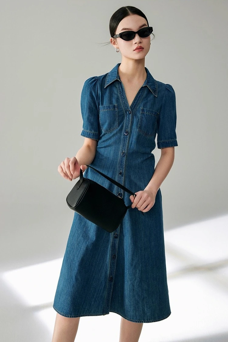 Why Is a Women's Jeans Cotton Classy Dress a Timeless Choice for Modern Fashion?