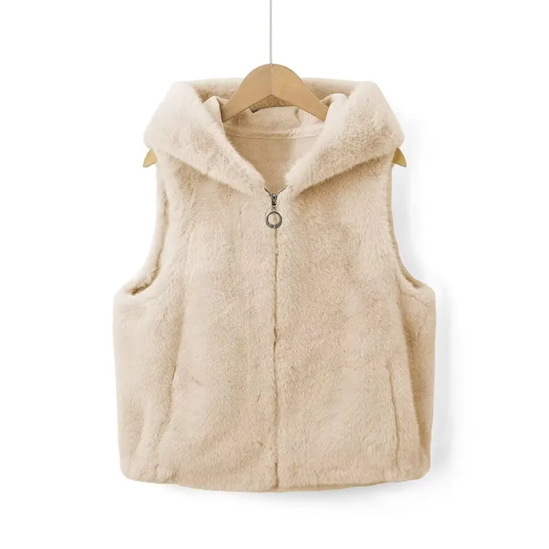 What Outfits Pair Best with a Multi-color Hooded Premium Soft Faux Fur Waistcoat
