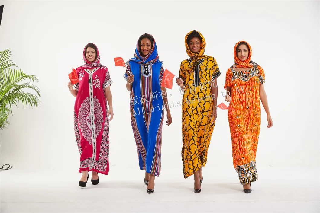 Ay Fashion and Hot Sale Boubou Print Kaftan Dresses