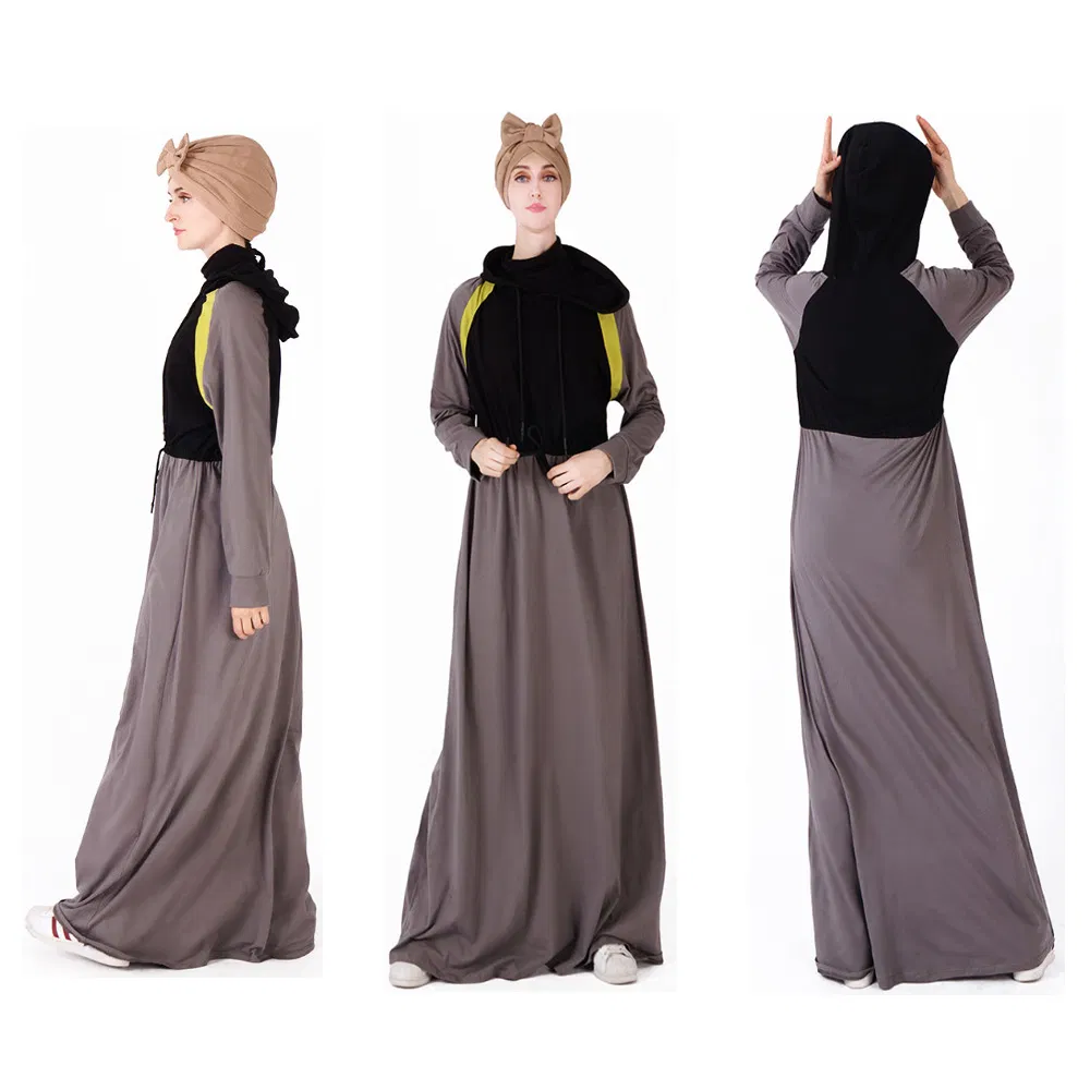 Baju Jubah Sports Muslim Women Abaya Dress Longsleeve Islamic Sportswear