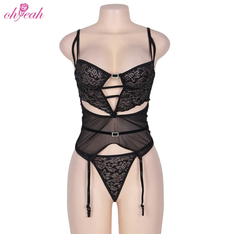 Black Leather Cross Rope Young Girl Xxx Sex China Lingerie Sexy Hot