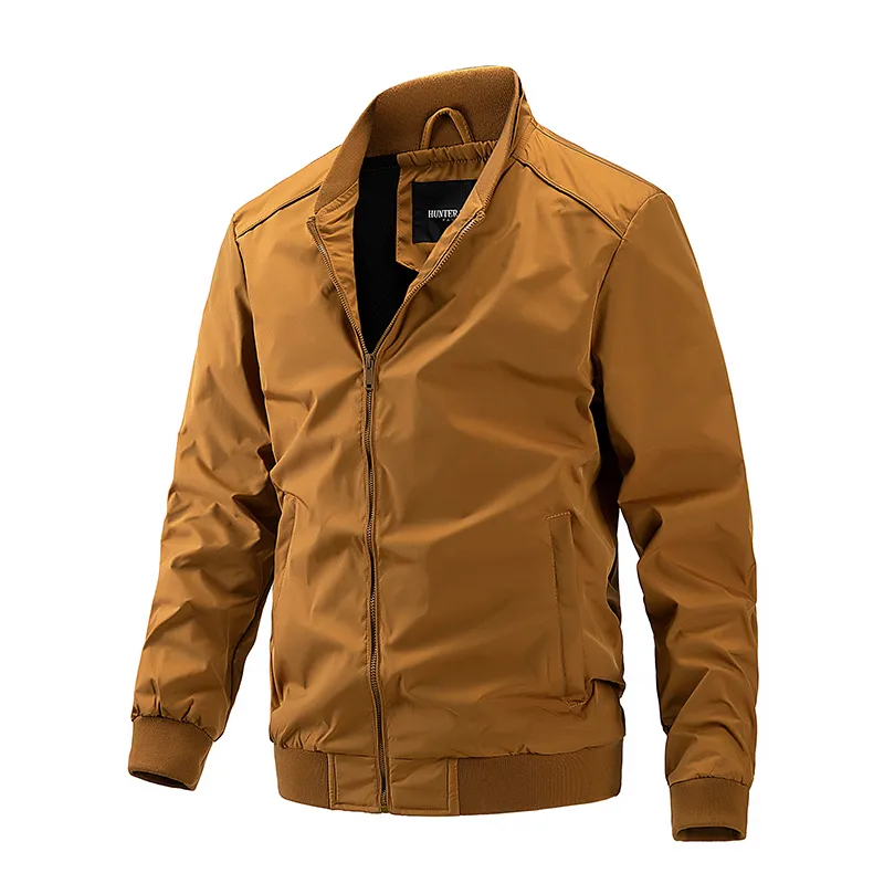 Bomber Jacket Men′ S Jacket Men′ S Garments High Quality Wholesale Men′ S Wear Men′ S Coat 8835 Yellow