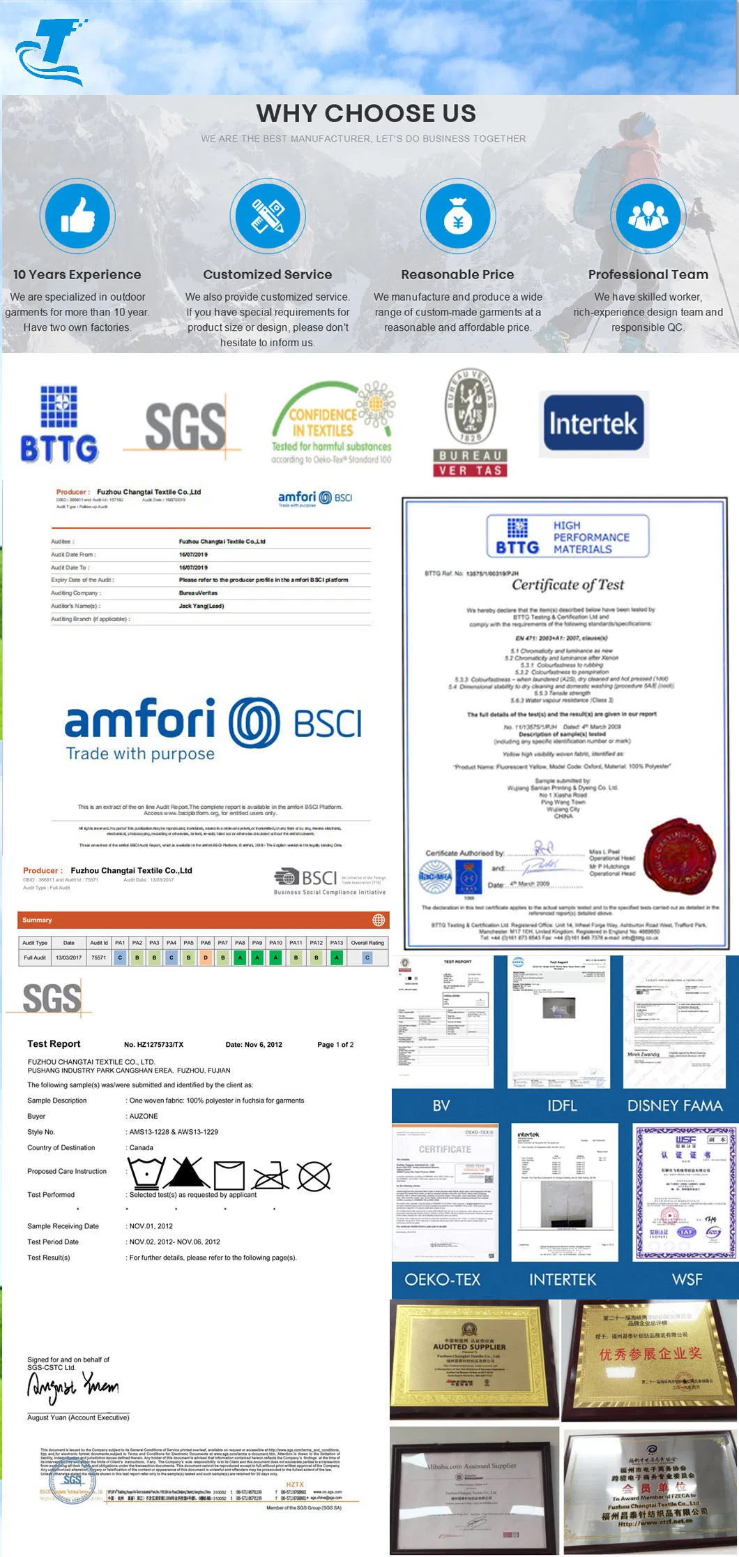 Boys′ Colorblock Snowsuit with Hood