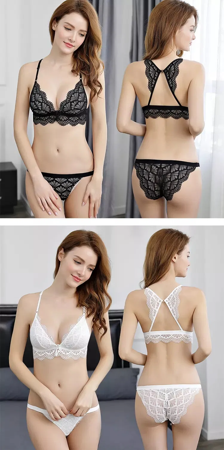 Breathable 3/4 Cup Bra and Panty New Stylish Lingerie Sets