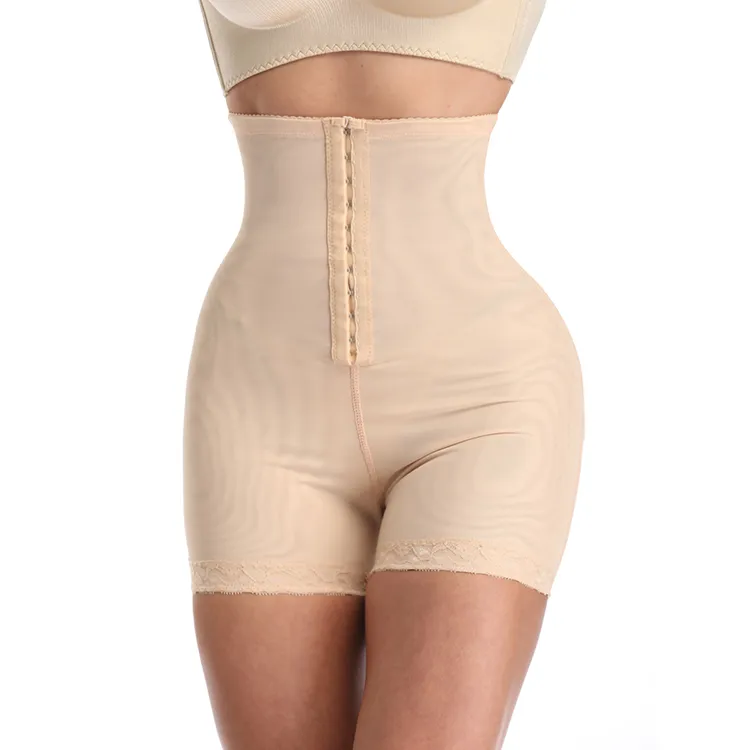 Cheap High Waist Bodyshape Shorts Hook Body Shaper for Women Abdomen Plus Size Butt Enhancer Tummy Control Shapewear