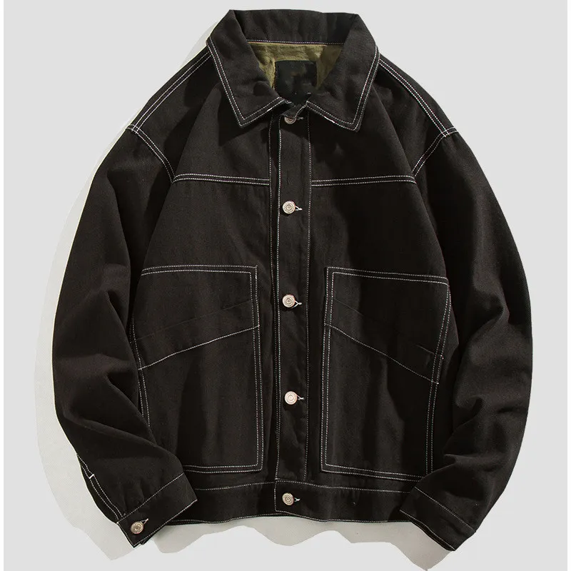 Custom Cowboy Coat Autumn and Winter Trend Casual Handsome Jacket Men′ S Jacket Support Custom