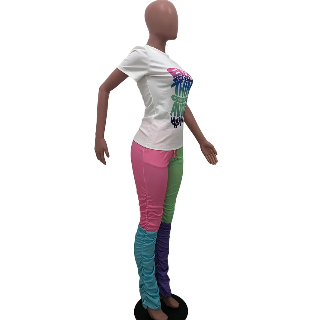 Custom Logo Printed Women Sexy Clothing Two Piece Set Manufacturer