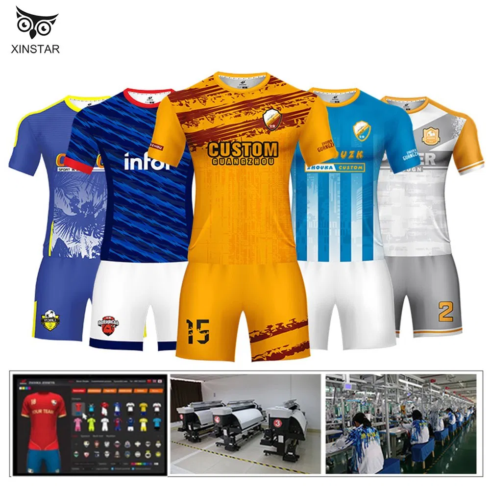 Custom Soccer Uniforms Sublimated Football Jersey Shirt