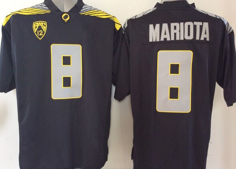 Customized Oregon Duc Mariota #8 D. Thomas #6 Ncaa Jerseys