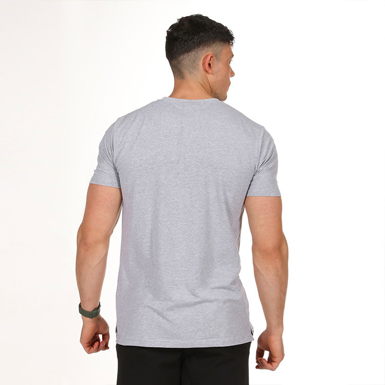 Drop Shoulder Hemp Gym Rip -Stop Breathable Plain Cotton Dye Men T Shirts
