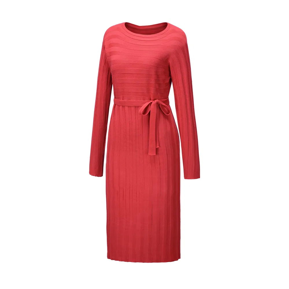 Fashion Sweater Knitted Dress Casual Dress Women Clothes