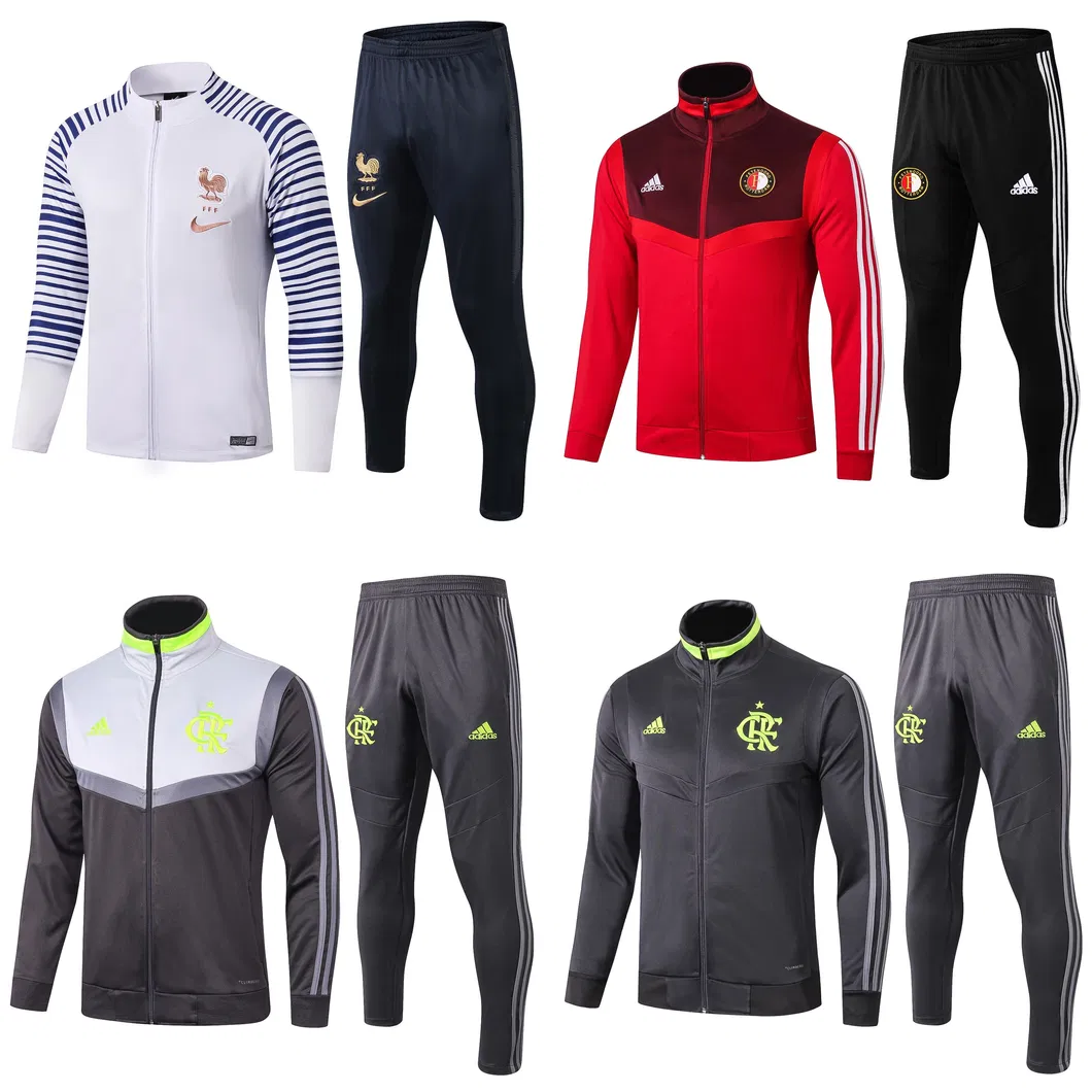 France Feyenoord Flamengo Rj Tracksuit Jacket Men Women Youth Soccer Training Suits