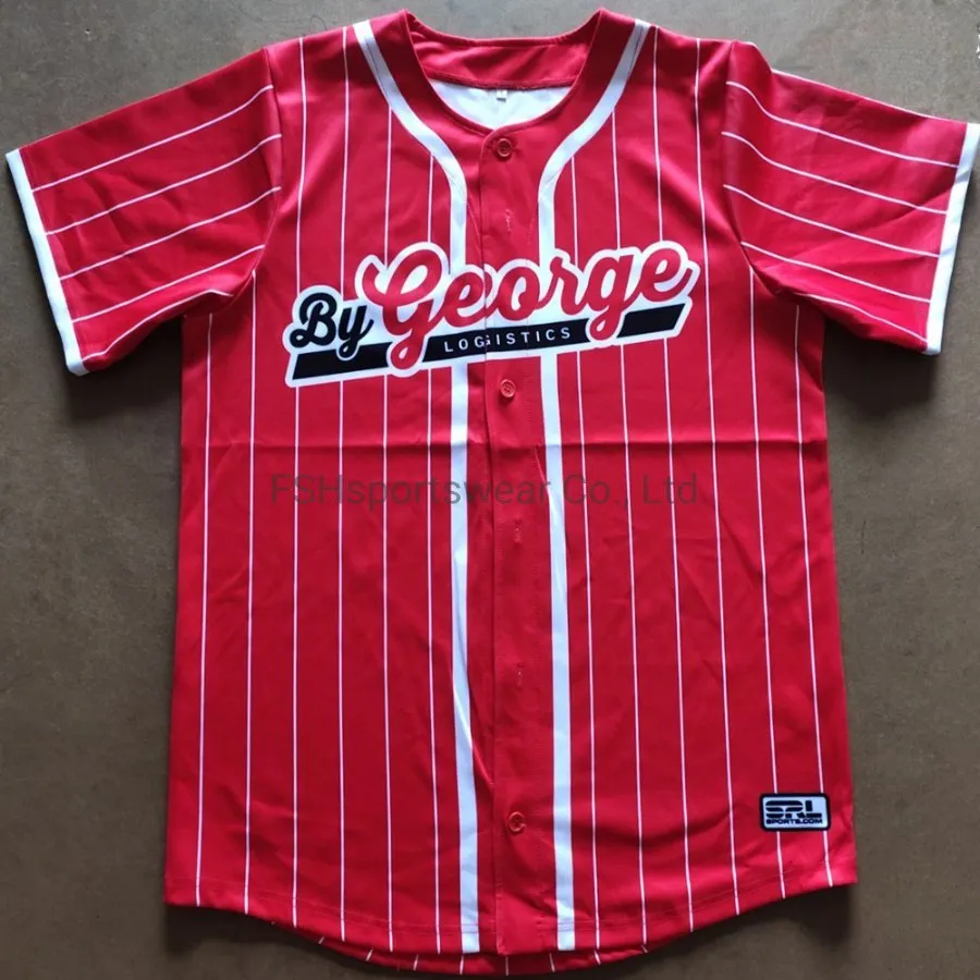 High Quality Custom Made Baseball Jersey with Sublimation Print