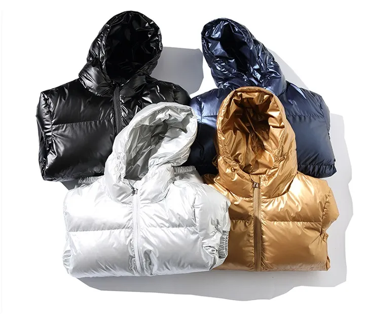High Quality Custom Shinny Warm Snow Wear Windbreaker Mens Winter Padding Jacket