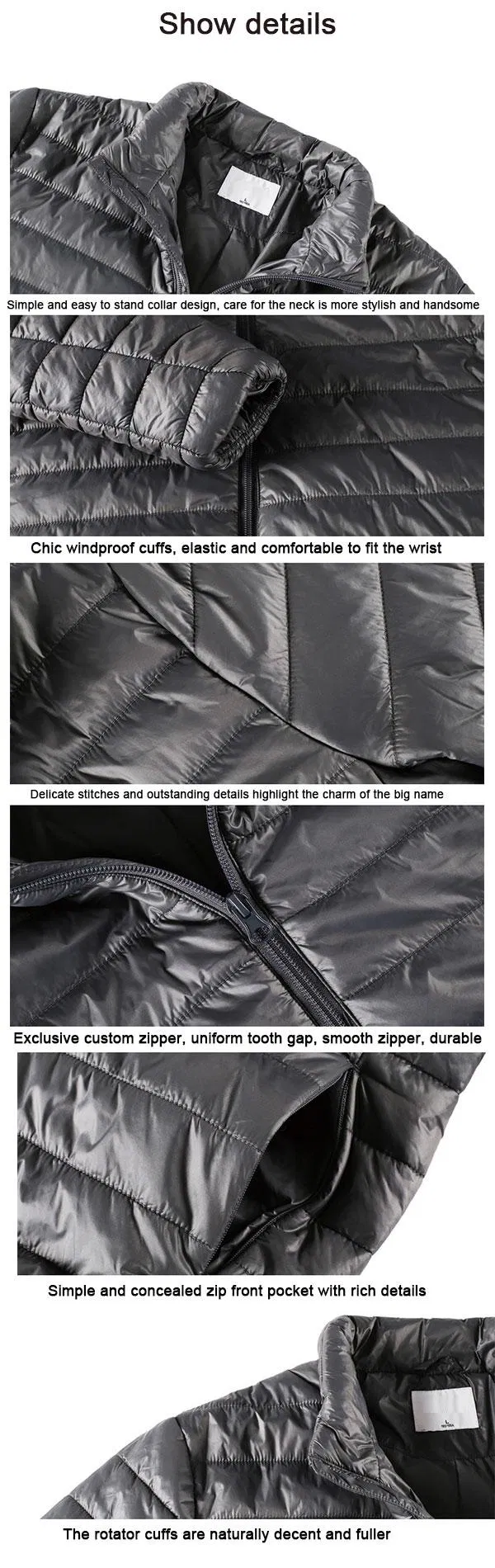 Hot Style Men′ S Down Jackets Outdoor Fashion Men Padded Winter