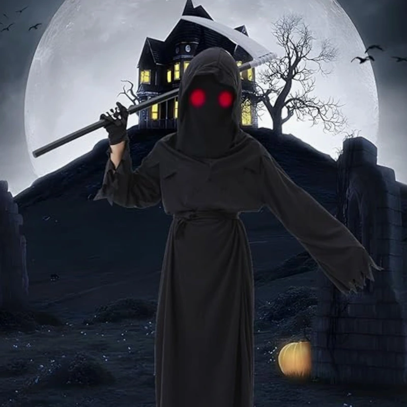 School Haunted House Grim Reaper Costume for Kids