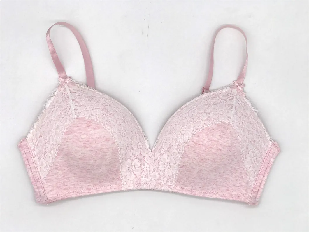 Ladies Fashion Bra Sexy Underwear Ladies Underwear Ladies Lingerie Sexy Underwear Ladies Fashion Wireless Bra with Lace-BSCI/Walmart