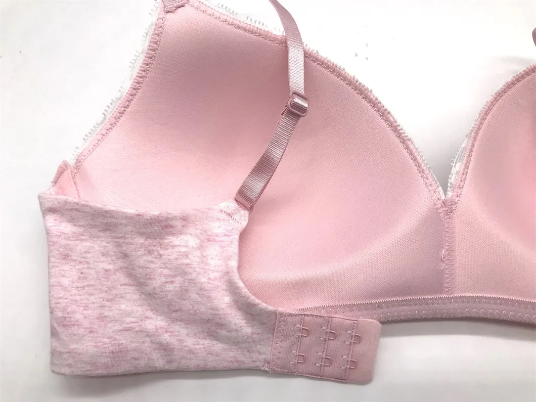 Ladies Fashion Bra Sexy Underwear Ladies Underwear Ladies Lingerie Sexy Underwear Ladies Fashion Wireless Bra with Lace-BSCI/Walmart