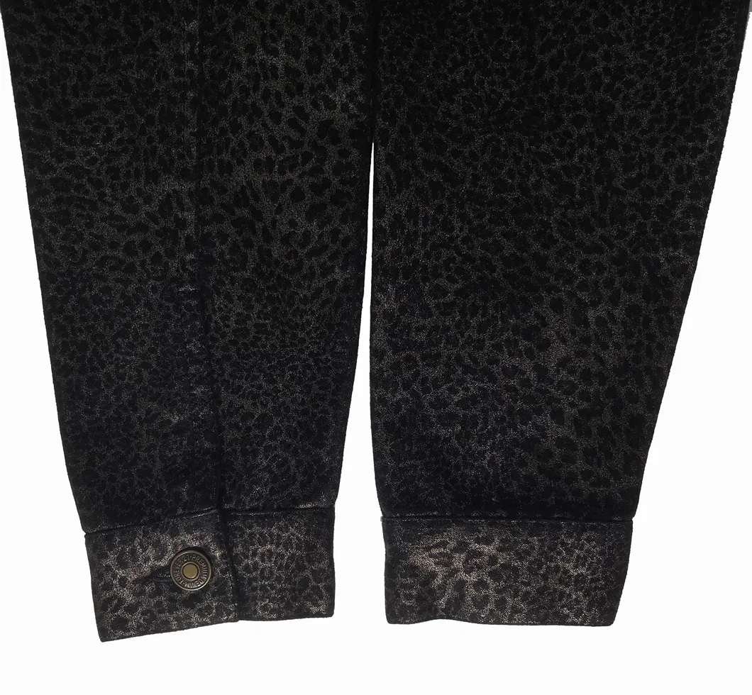 Lady′s Short Paragraph Black Blinking Fascinating Jackets