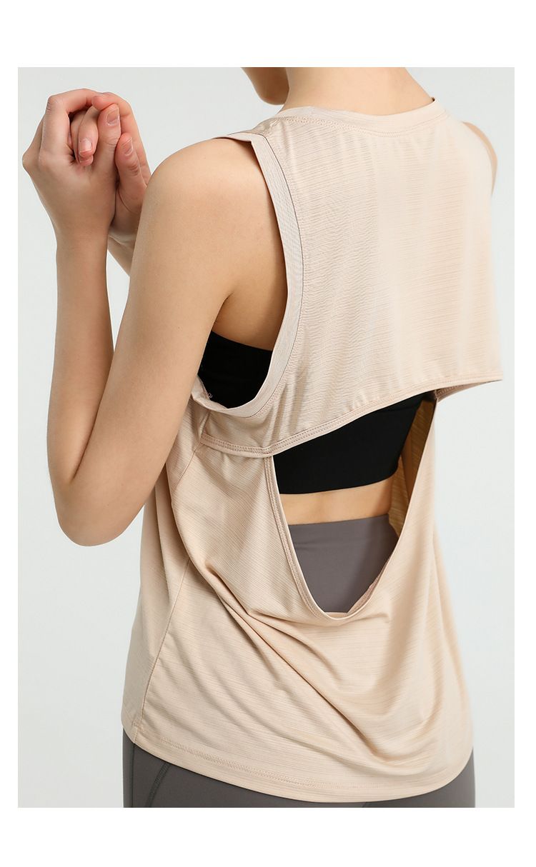 Loose Sports Vest and Quick-Drying Fitness Sleeveless Blouse