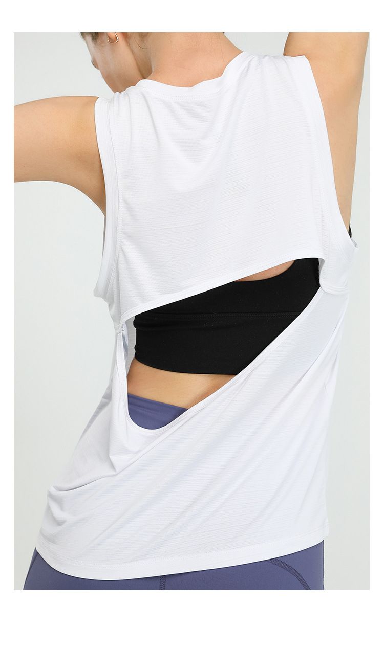 Loose Sports Vest and Quick-Drying Fitness Sleeveless Blouse