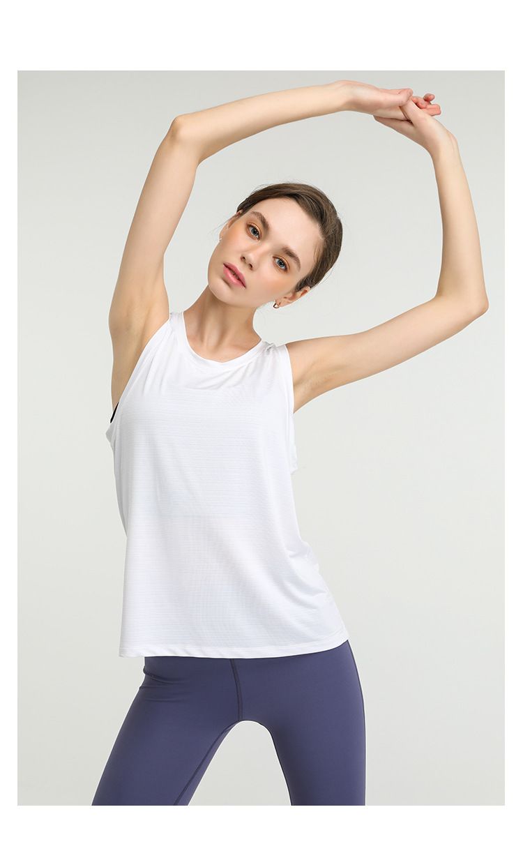 Loose Sports Vest and Quick-Drying Fitness Sleeveless Blouse