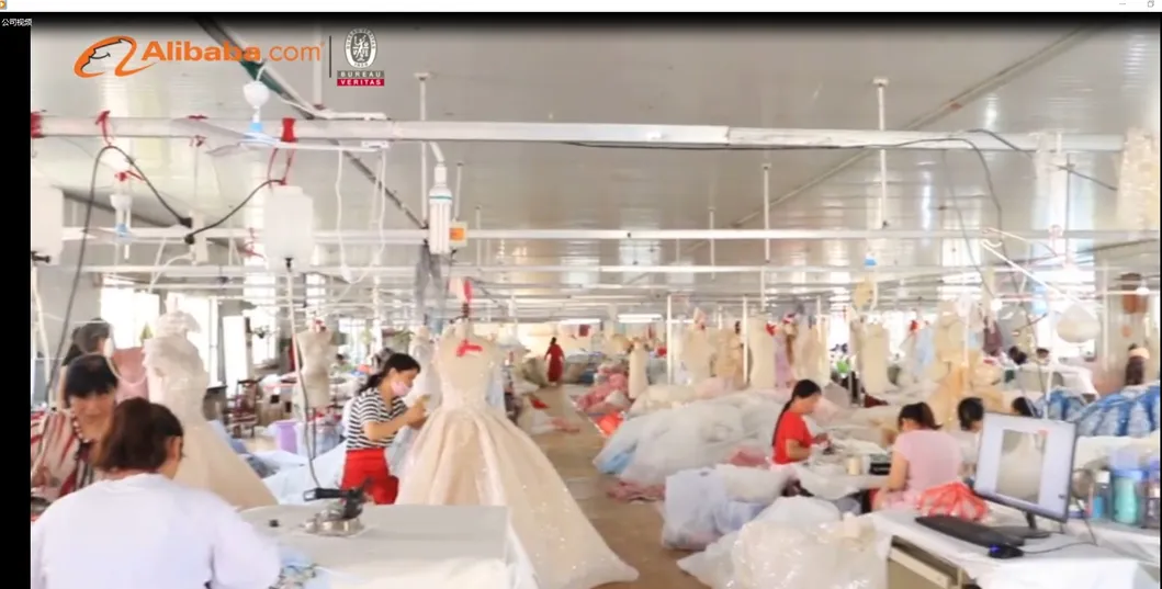 Luxry Crystals Heavy Beading Long Sleeve V-Neck Organza Tull Lace Bride′ S Party Arab Wedding Dress