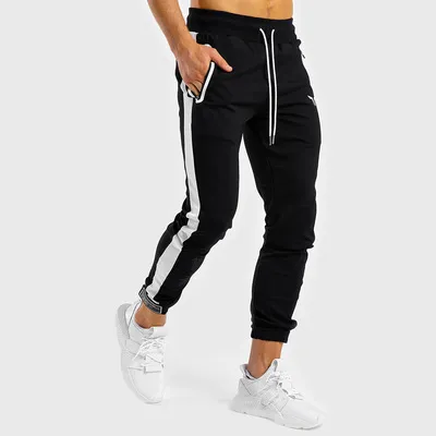 Men Bodybuilding Fitness Sportwear Trousers Training Cotton Jogger Pants for Men