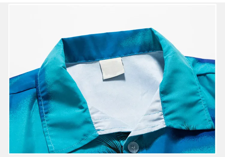 Men Polyester Hawaiian Shirts