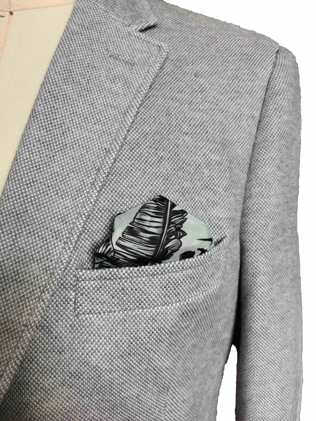 Men′s Tailored Fit Casual Cotton Jacket Signature Textured Sport Coat Jersey Blazer