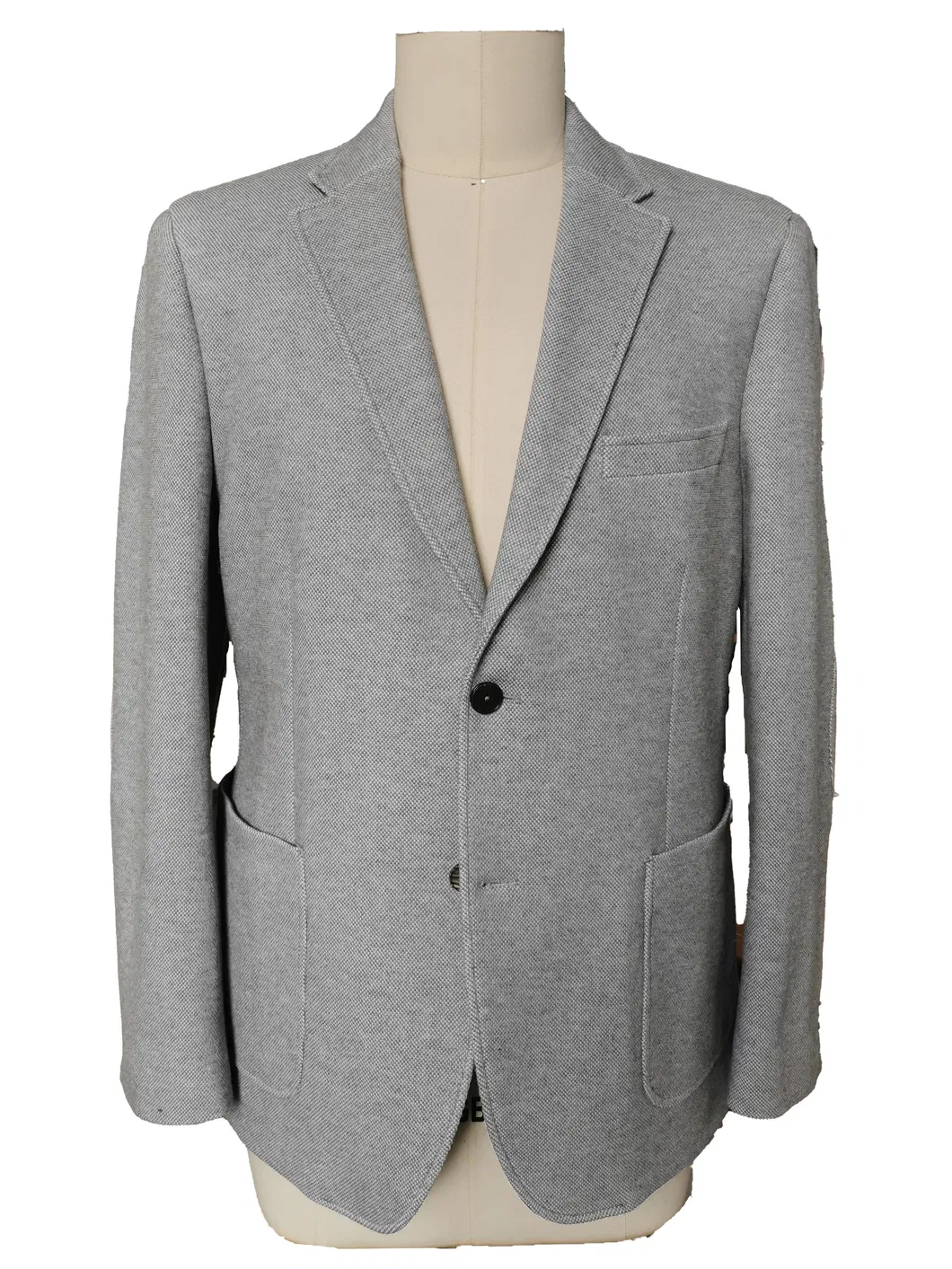 Men′s Tailored Fit Casual Cotton Jacket Signature Textured Sport Coat Jersey Blazer