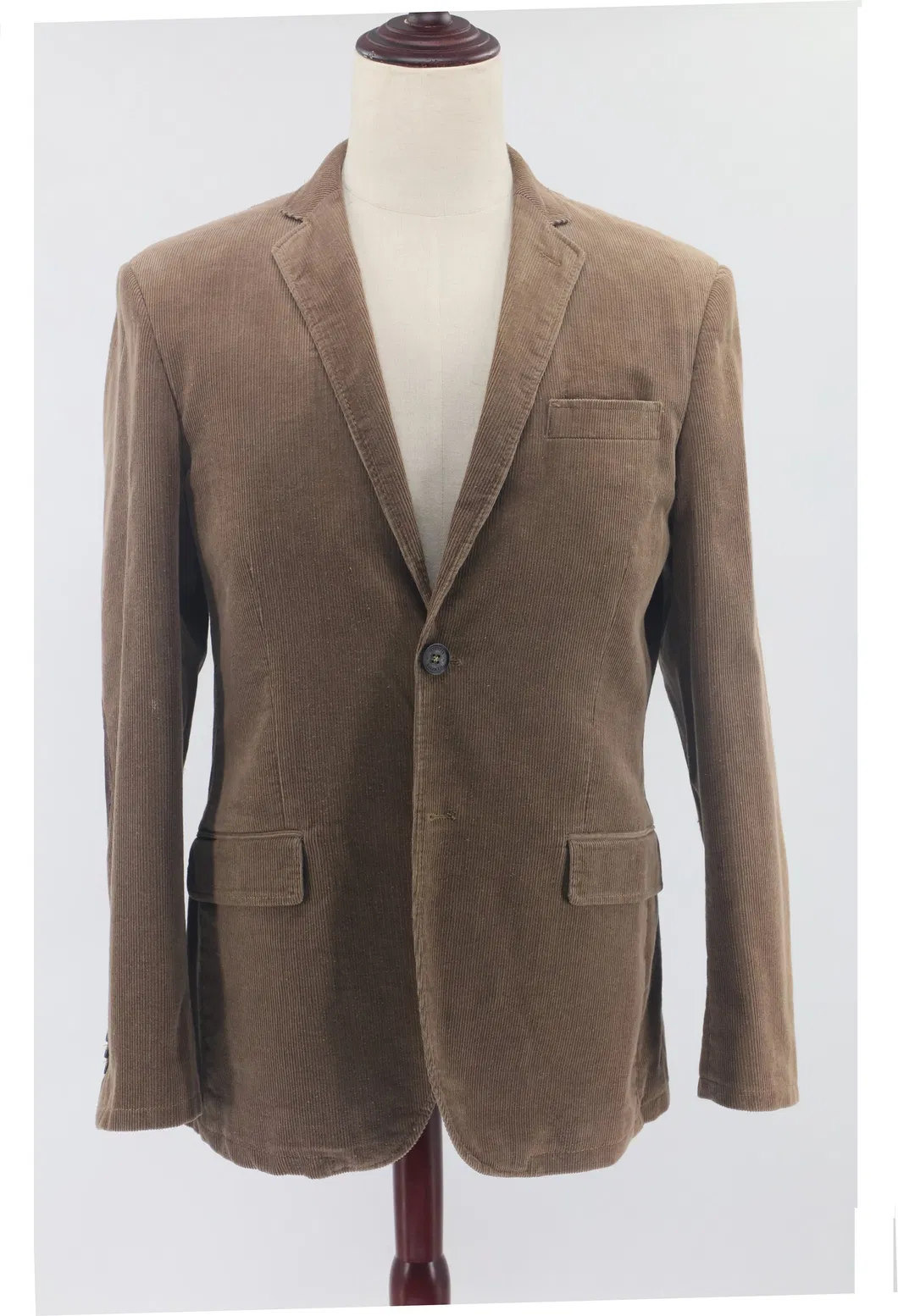 Men′s Vintage Casual Work Wear Washed Corduroy Blazer Suit Jacket Sport Coat