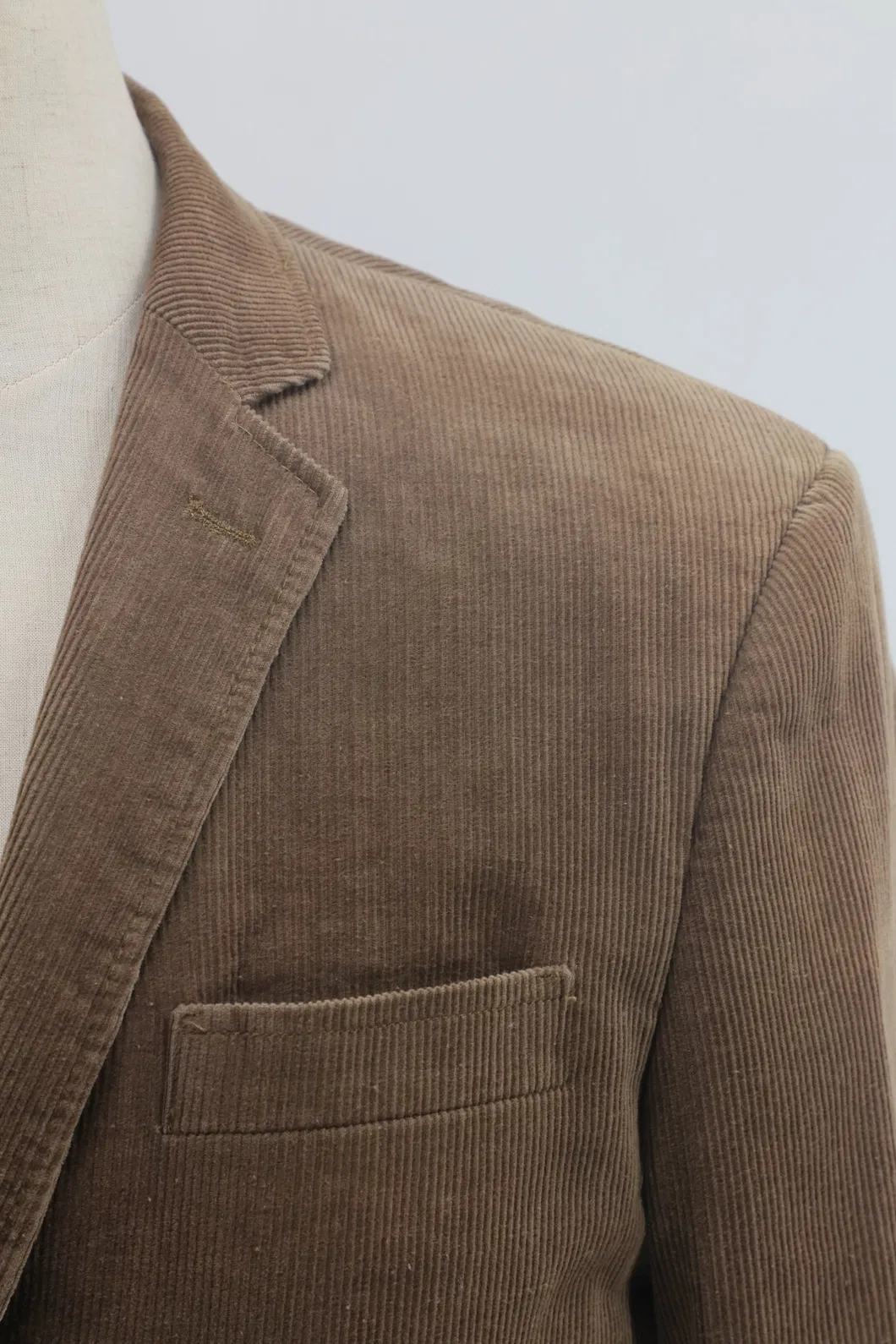 Men′s Vintage Casual Work Wear Washed Corduroy Blazer Suit Jacket Sport Coat