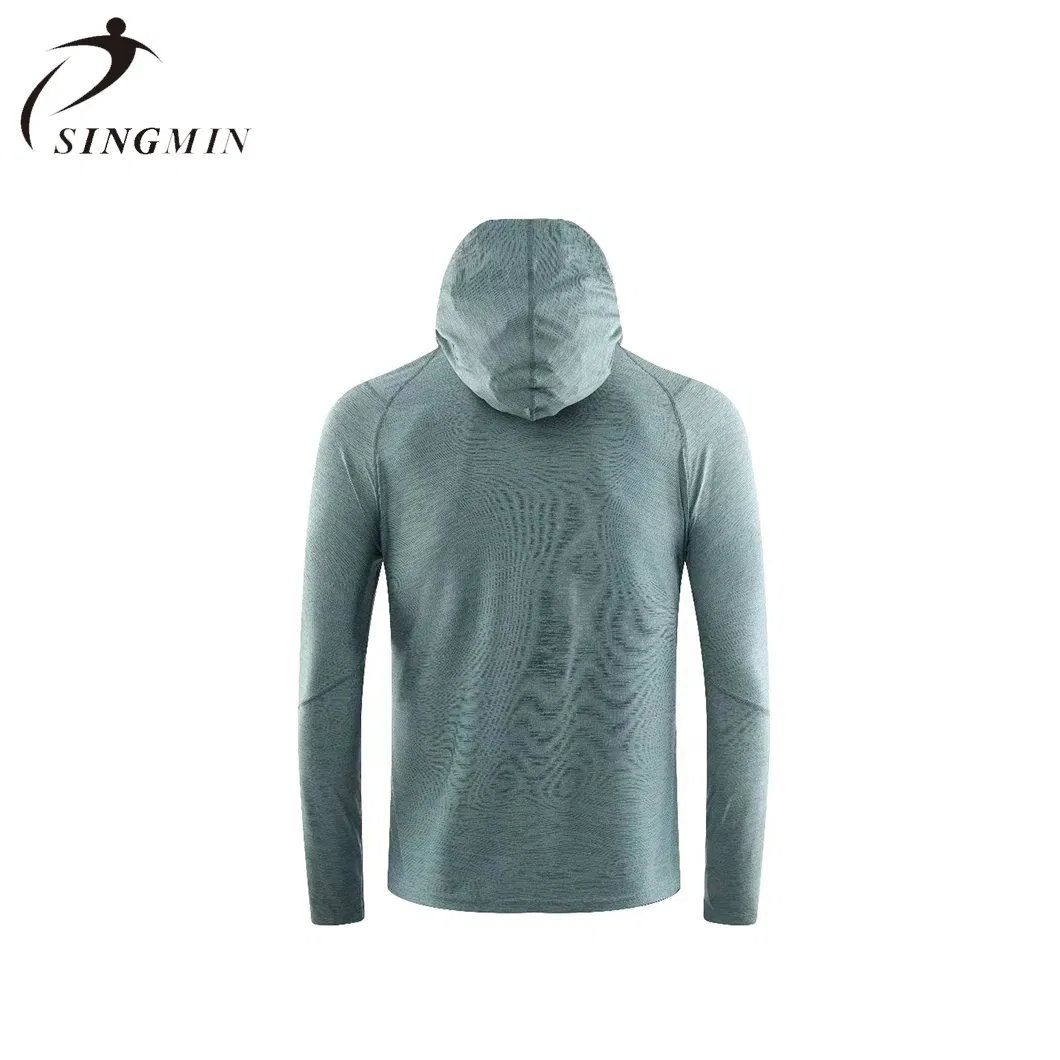 Mens Muscle Slim Fitted Workout Hoodies Wicking Athletic Sportswear Gym Workout Hoodie