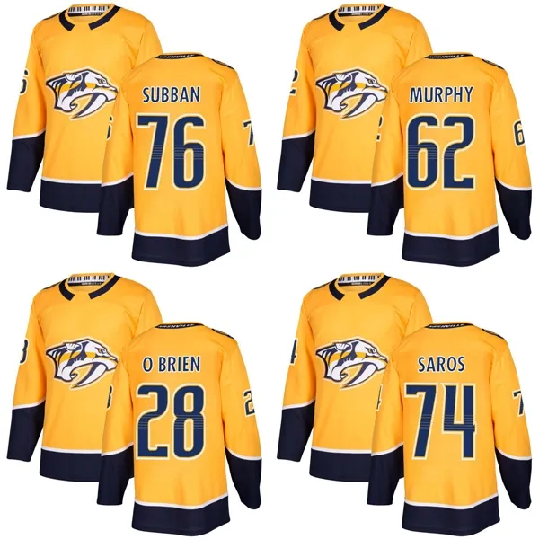 Nashville Predators P. K. Subban Trevor Murphy Andrew O′brien Hockey Jerseys