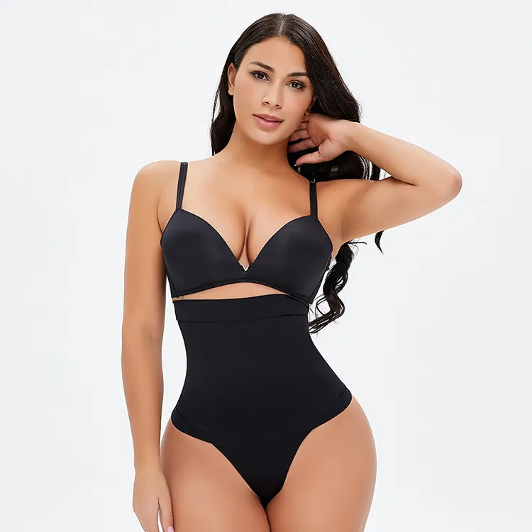 New Arrival Plus Size Abdomen Thong Tummy Control Slimming Women High Waist Pants Body Shaper Panties