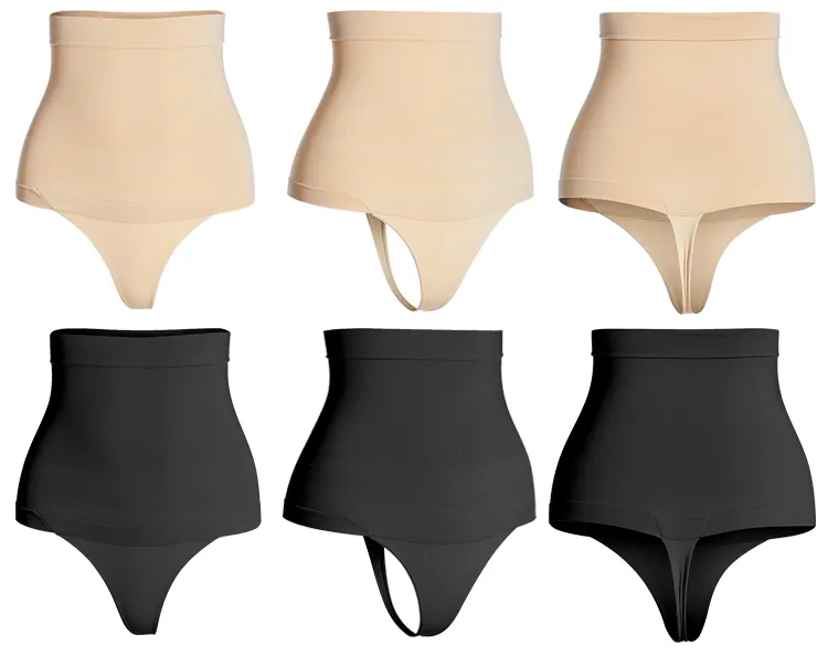 New Arrival Plus Size Abdomen Thong Tummy Control Slimming Women High Waist Pants Body Shaper Panties