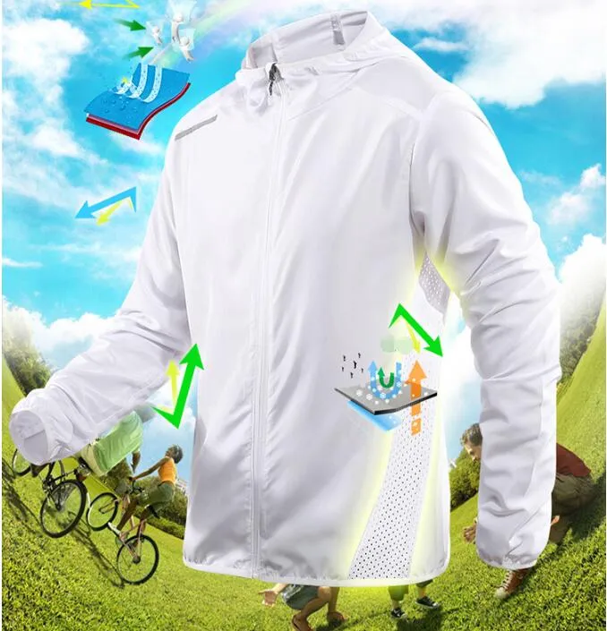 New Men′s Sports Windbreaker Outdoor Breathable Loose Long Sleeve Running Casual Jacket, Coat, Top