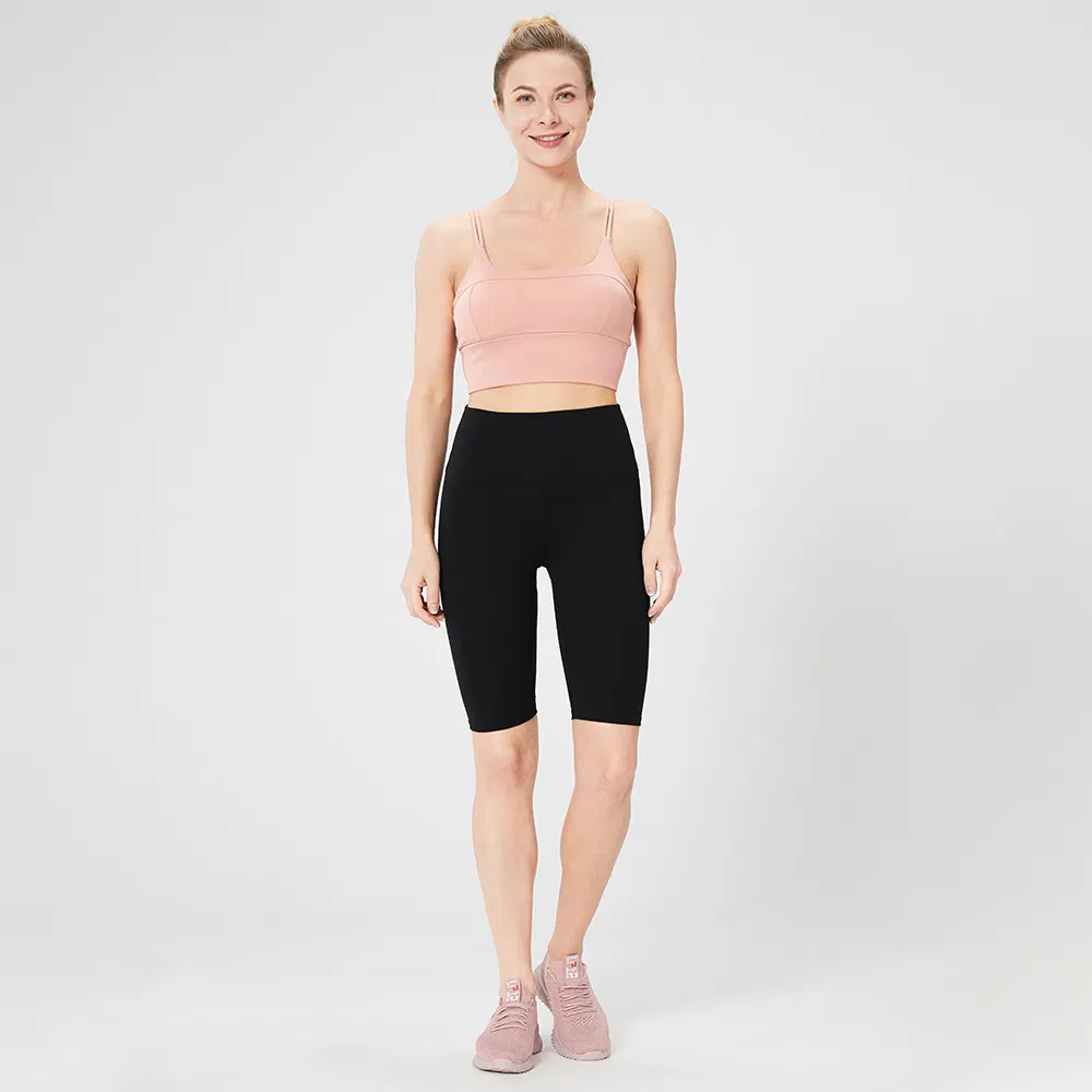 Nylon Material Pink Yoga Suit