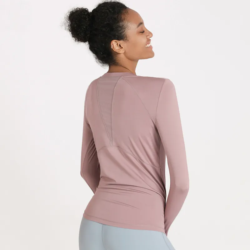Omens Long Sleeve Workout Shirts-Long Sleeve Shirts for Women Yoga Sports Running Shirt Workout Top