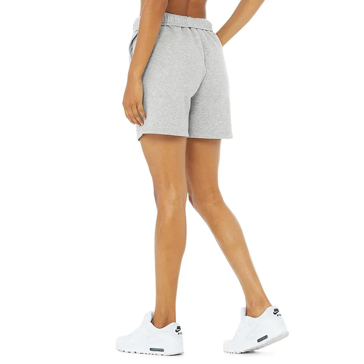 Organic Cotton Women Sweat Shorts Sustainable Plain Sweat Shorts Eco Friendly Women Fleece Sweat Shorts Sweatpant Shorts Women