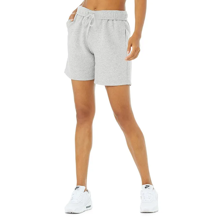 Organic Cotton Women Sweat Shorts Sustainable Plain Sweat Shorts Eco Friendly Women Fleece Sweat Shorts Sweatpant Shorts Women