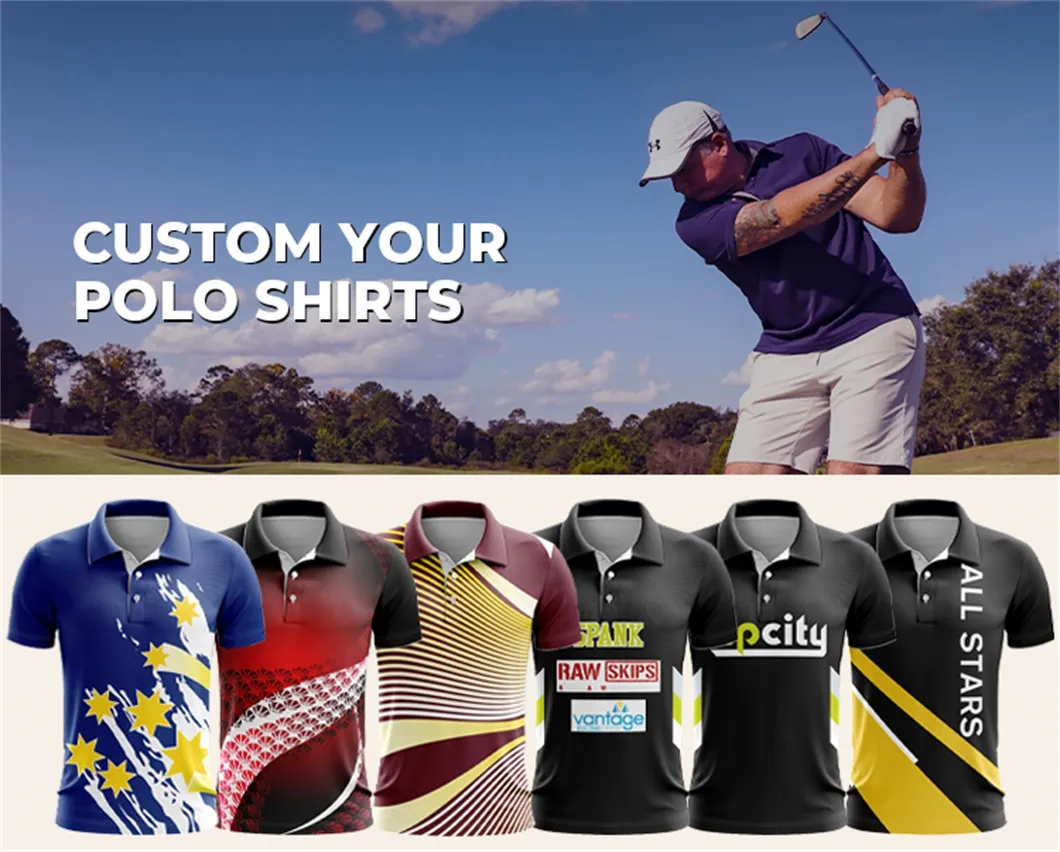 Professional China Manufacturer Factory Supply Wholesale Men Polo Shirts