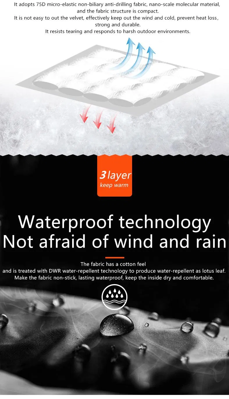 Removeable Ladies Jacket Winter Puffer Cotton Padding Down Jacket Down